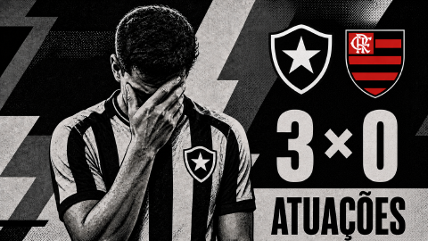 Capa de Flamengo 3 x 0 Botafogo: resenha e atuações na derrota