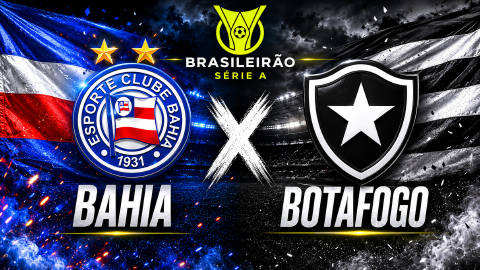 Capa de Bahia x Botafogo: onde assistir e prováveis escalações no Brasileirão